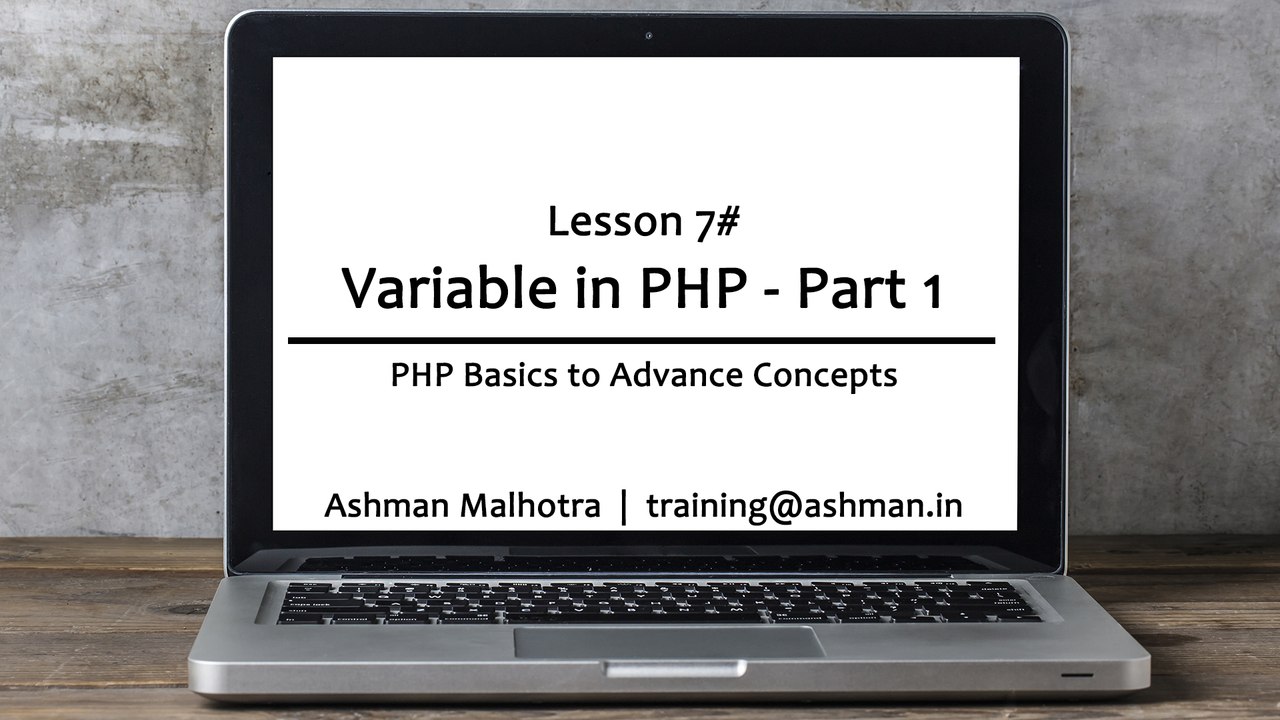 007 Variables in PHP - Part 1