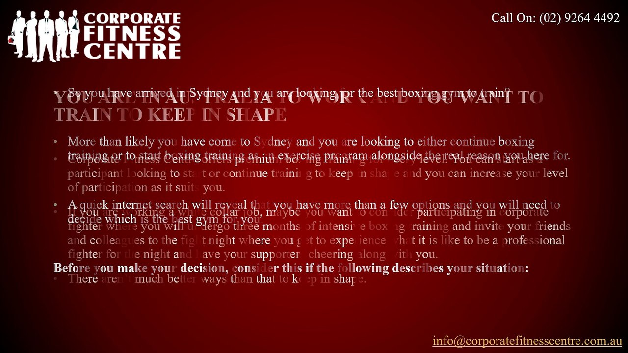 Which Is the Best Boxing Gym In Sydney