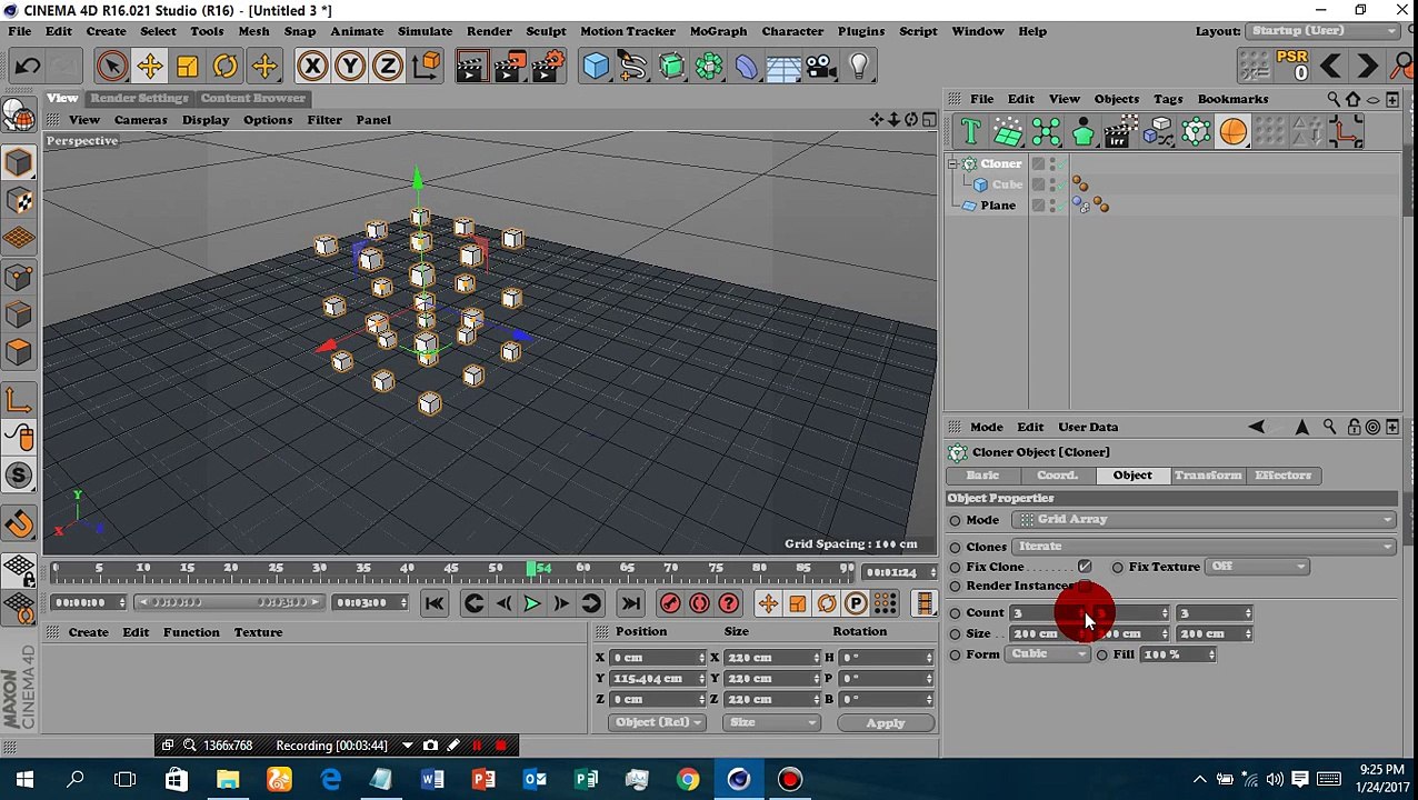 Introduction to dynamic in cinema 4d