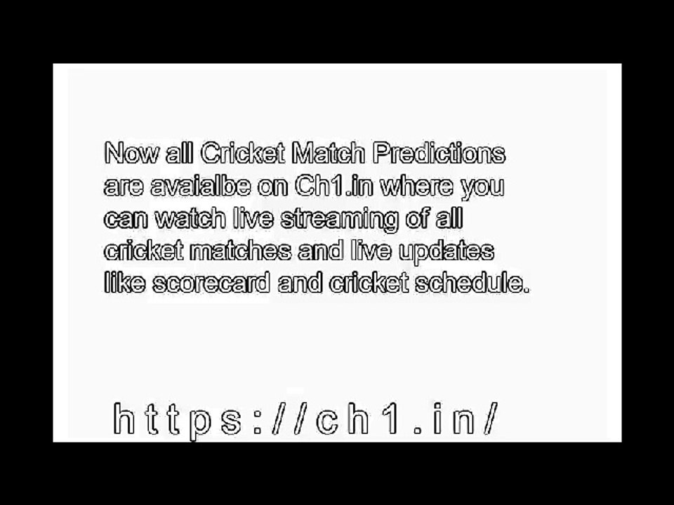 Live Cricket Scores, Match Prediction & Match Previews