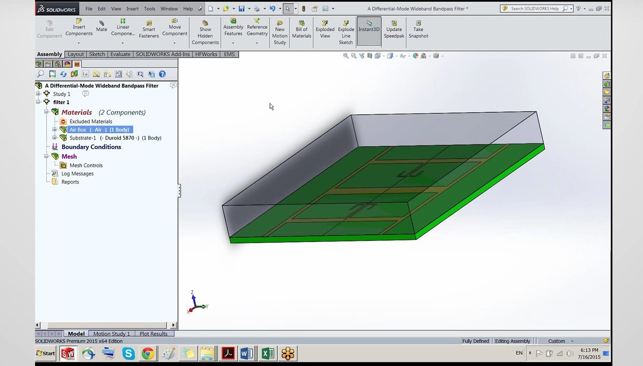 Webinar: Modeling differential pairs in HFWorks/Solidworks