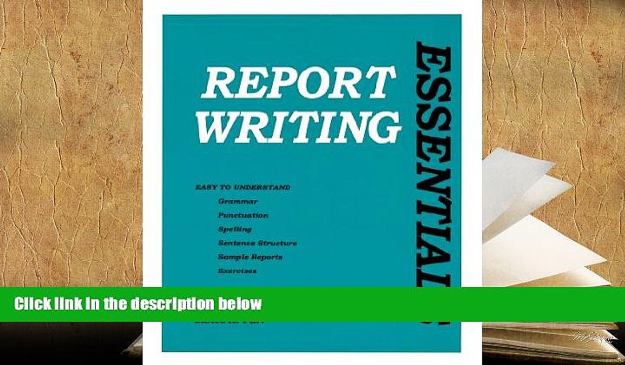 FREE [PDF]  Report Writing Essentials PDF [DOWNLOAD]