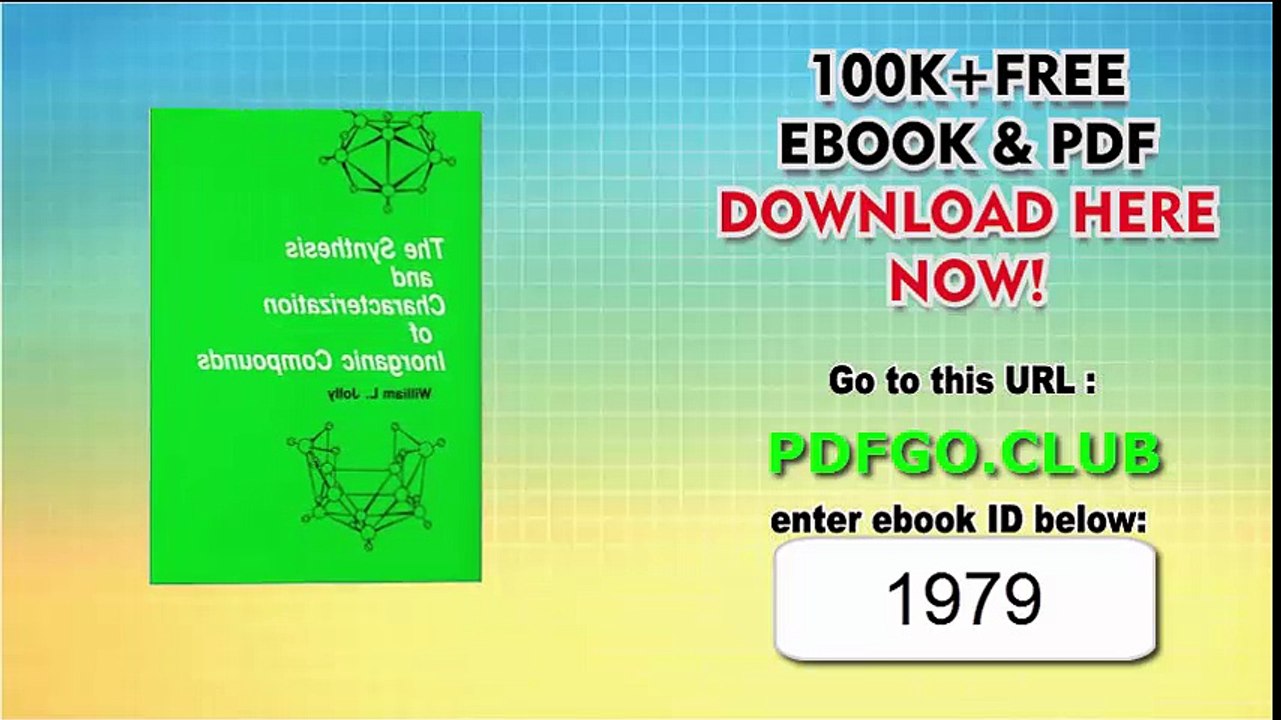 The Synthesis and Characterization of Inorganic Compounds