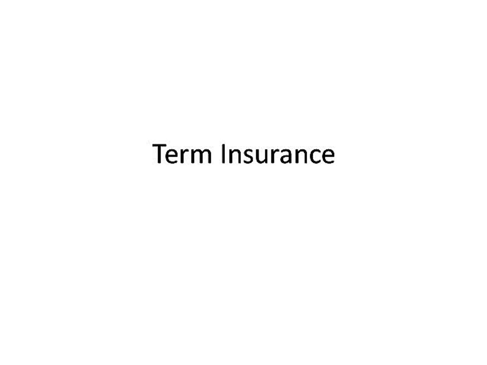 Term Insurance