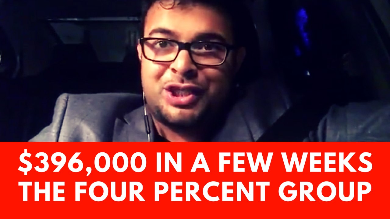 Shaquir Hussyin Four Percent Group - (VARIFIED TESTIMONY) Over $396,000.00 In A Few Weeks) Watch Shaquir's Hussyin Four Percent Group Story