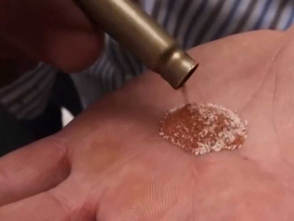 Exploding ammunition is ammunition in which high explosive has been substituted for gunpowder. It is designed to explode