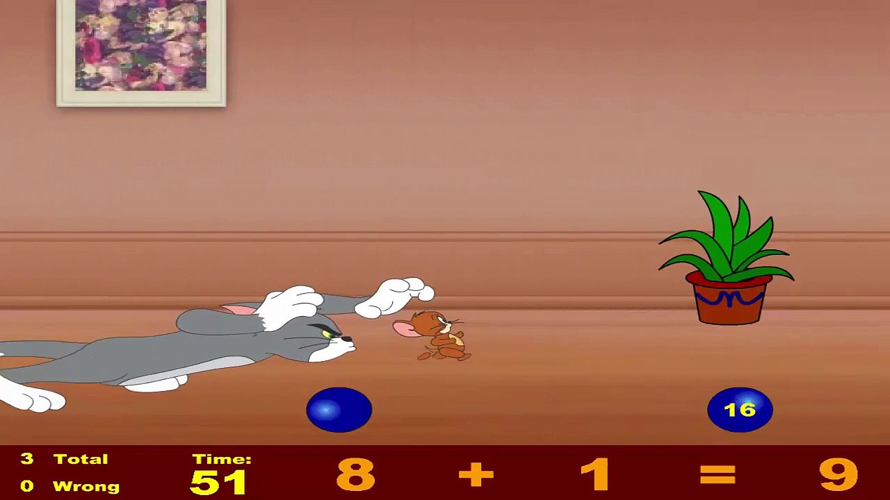 Tom and Jerry Tom is reading math book