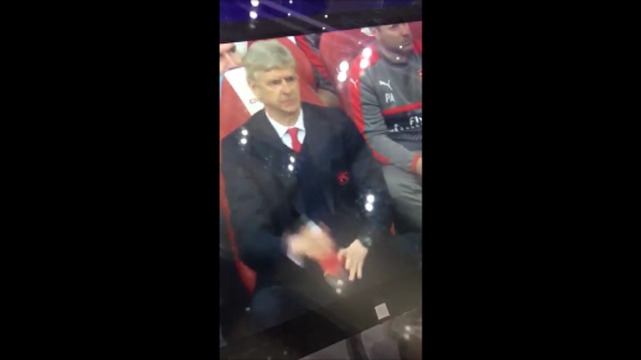 Arsene Wenger Funny Reaction After Aguero Scores vs Arsenal!