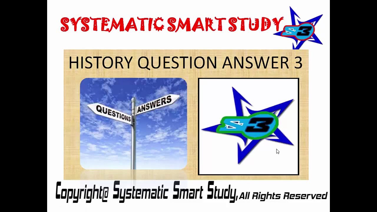 HISTORY QUESTION ANSWER 3