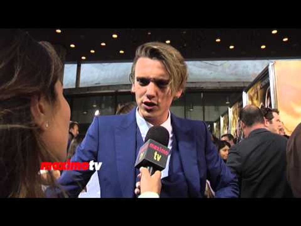 Jamie Campbell Bower Interview "The Mortal Instruments: City of Bones" LA Premiere