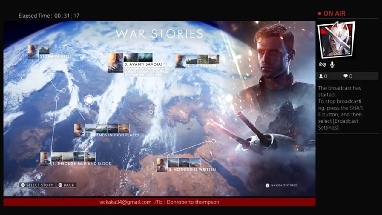 Live Now: Battlefield 1 & Horror Sound Broadcast by donroberto777 🎮