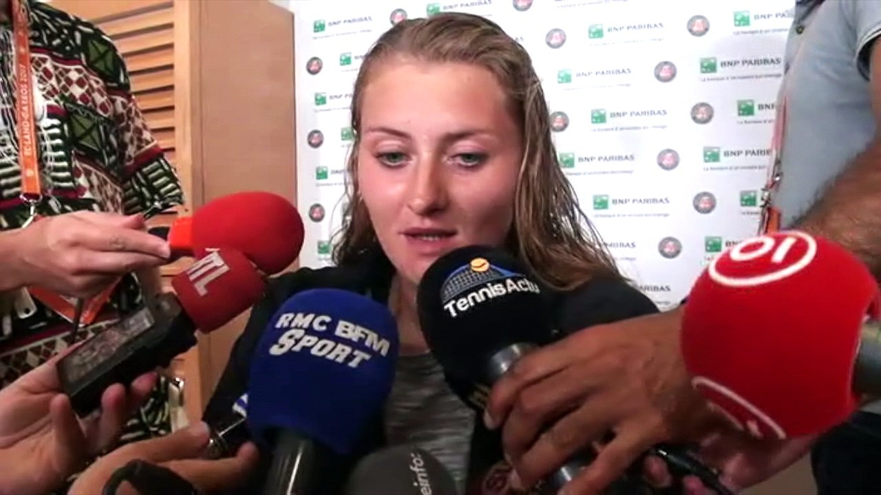 Kristina Mladenovic : "Je ne suis pas dans mon état normal"