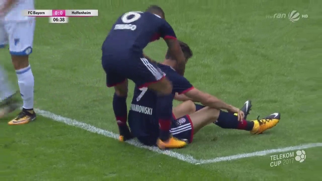 Robert Lewandowski Goal for Bayern Munich Against Hoffenheim on July 15, 2017