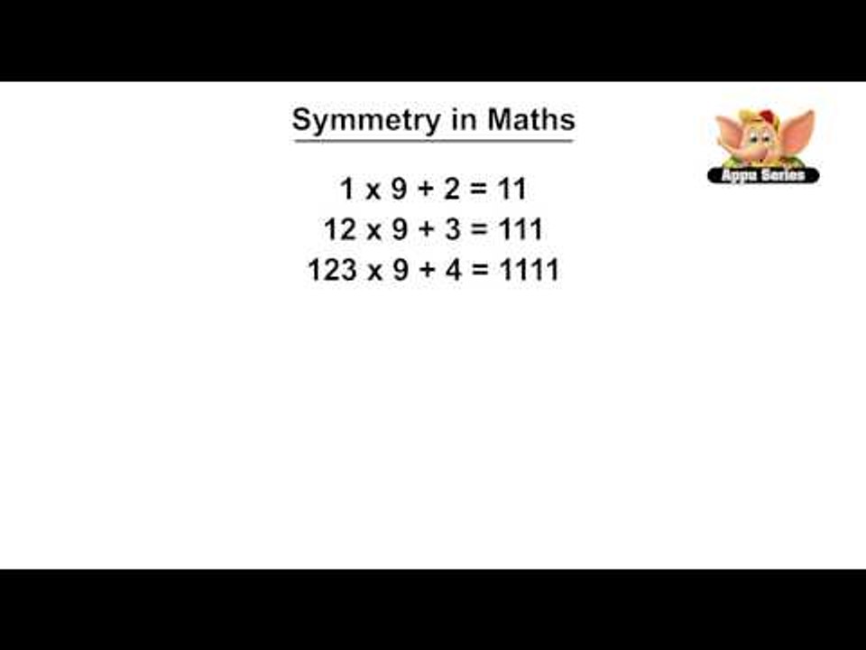 Symmetry in Maths