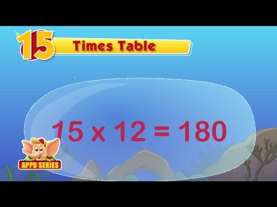 Master the 15 Times Table with Fun Underwater Bubbles! 🌊