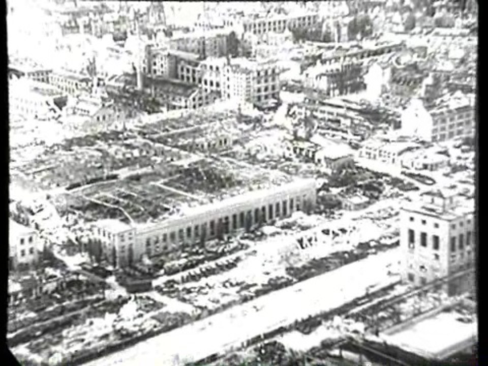historical films bombed city of Nuremberg Germany