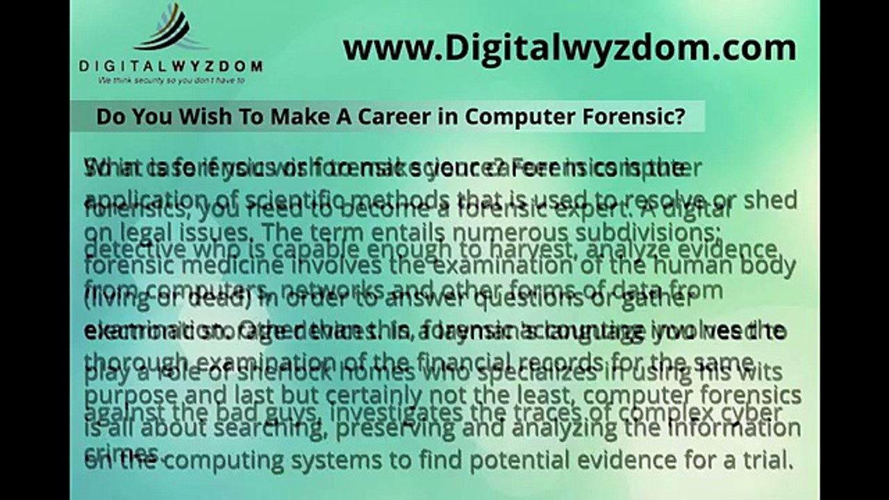 Career in Computer Forensic