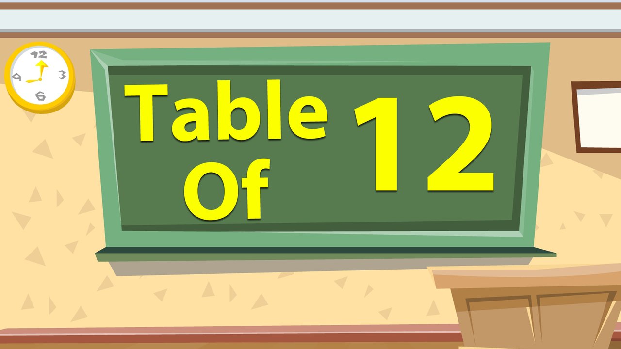 Learn 12x Table Multiplication | 12 Times Table | Learn Twelve Multiplication Tables For Kids