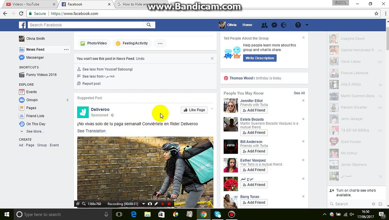 How to Hide any post  on facebook account