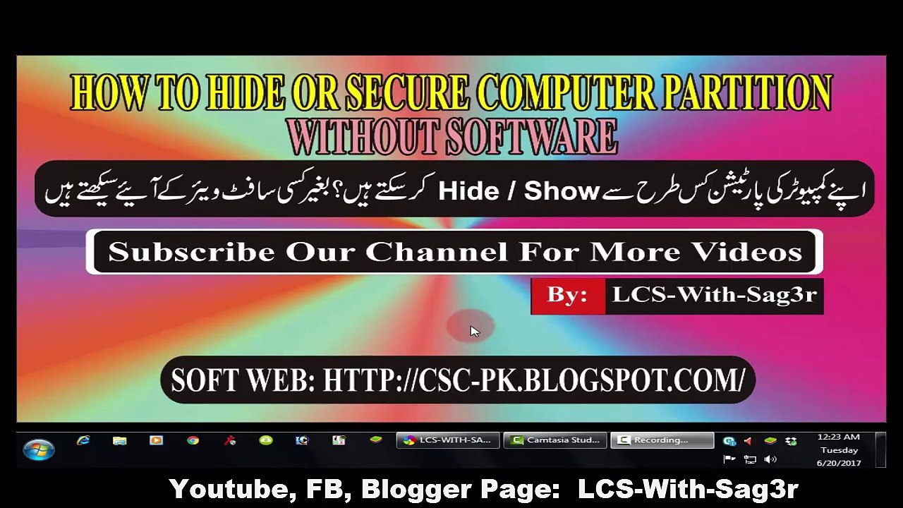 How to Hide Or Secure Computer Partition Without Any Software