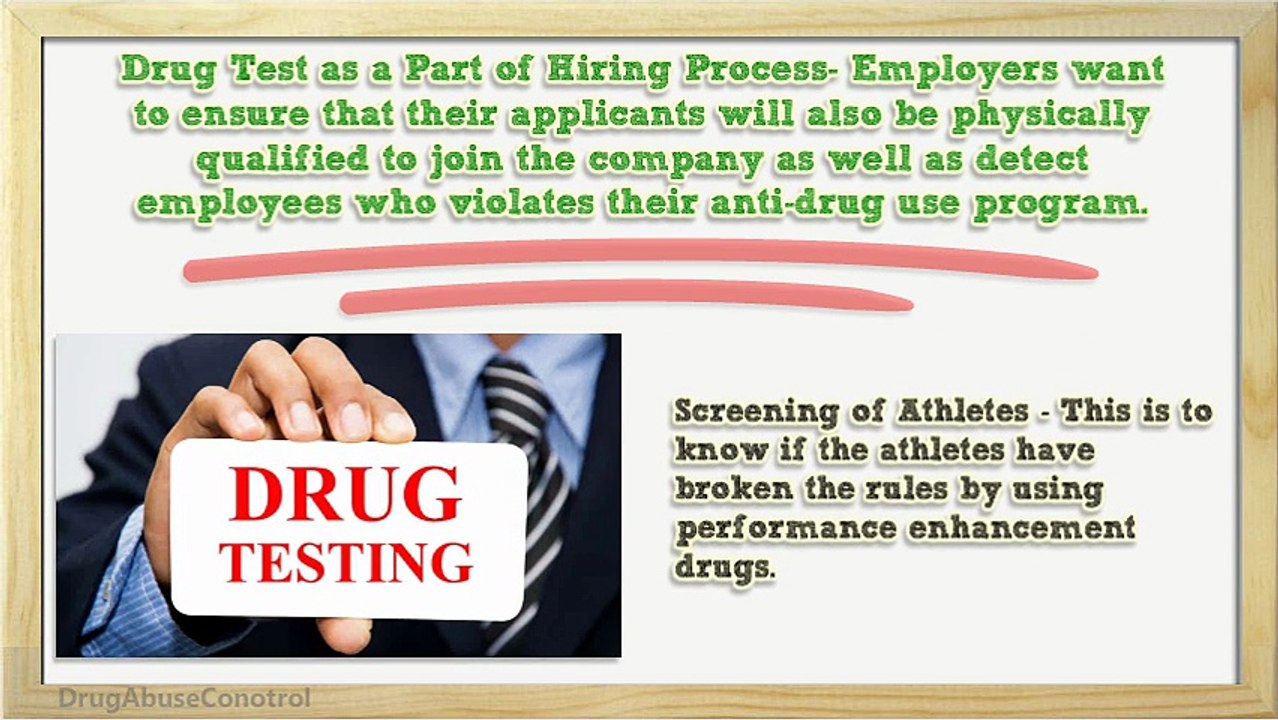 Applications of Drug Tests