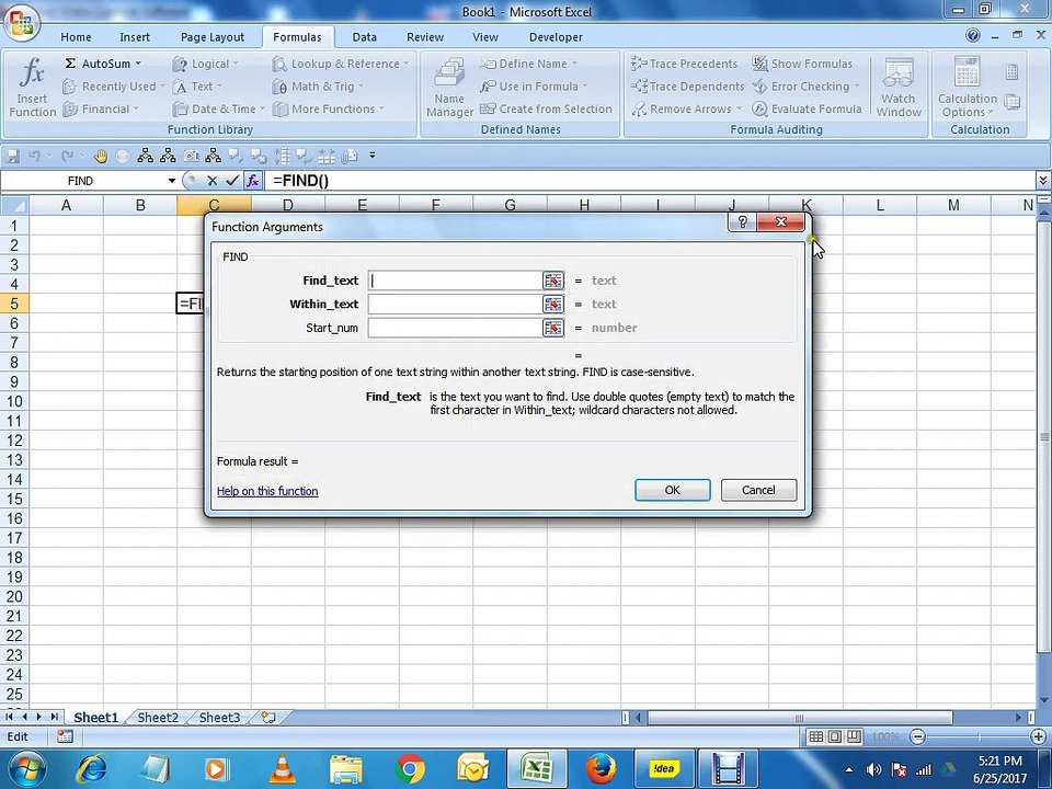 FIND & LEFT FORMULA IN EXCEL