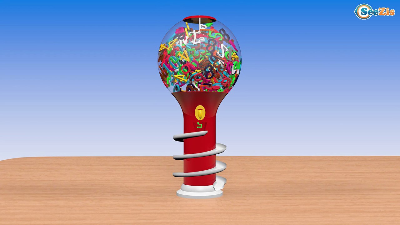 Learn Colors and Numbers for Kindergarten with Gumball Machine for Kids Toddlers