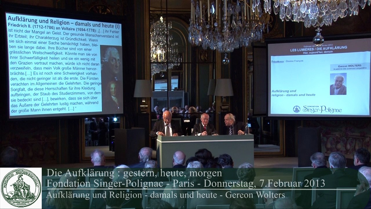 Aufklärung und Religion, damals und heute - Gereon Wolters