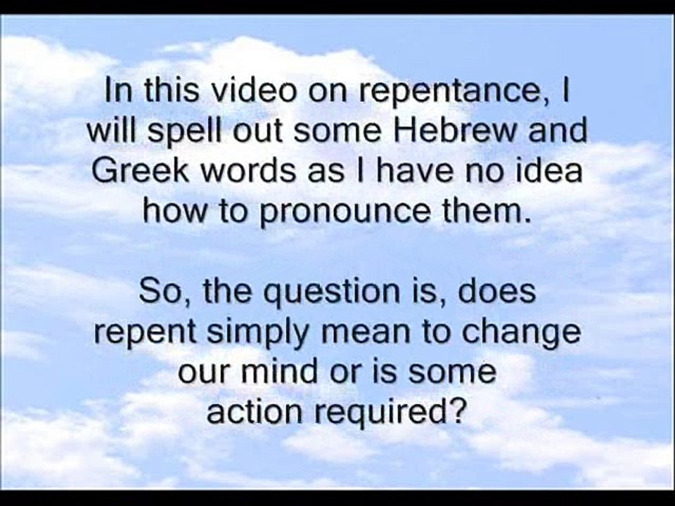 What Does Repent Mean?