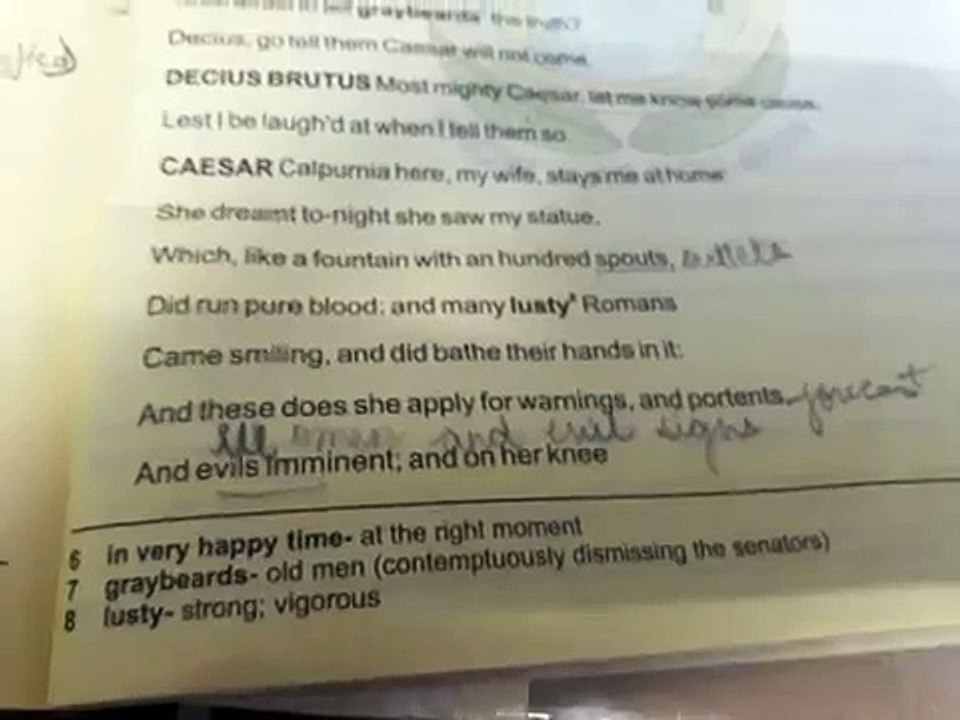 Explanation of julius ceaser part 2 class 10 in hindi