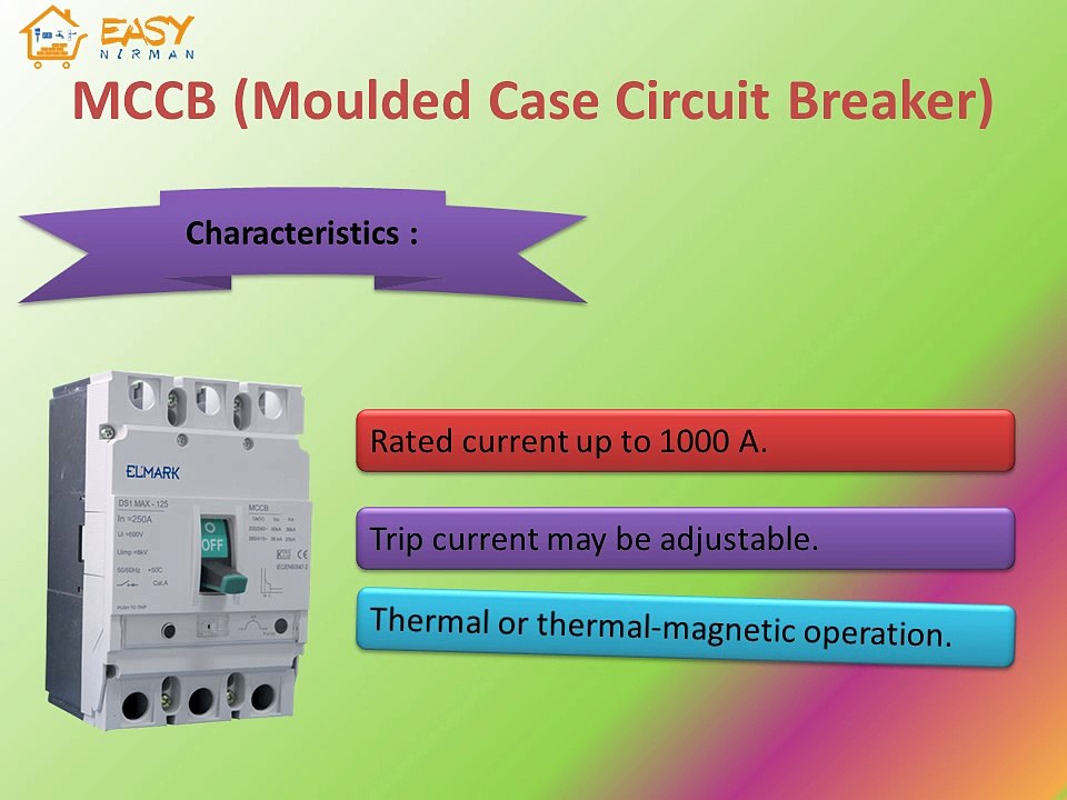 Difference between MCB and MCCB | Nirman Gyan