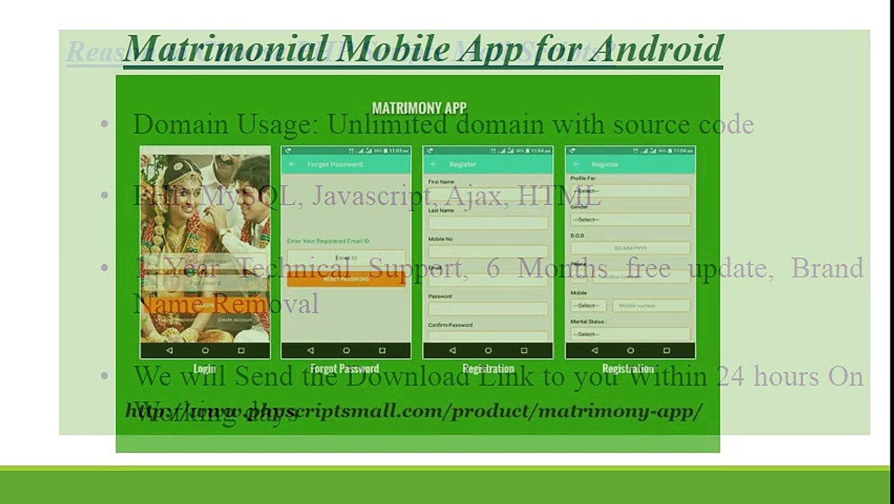 Matrimony Android App - Matrimonial Mobile App for Android