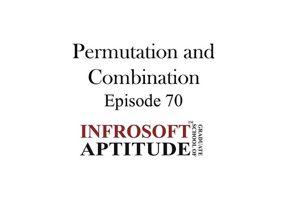 Episode 70 - Permutations and Combinations - StudentSuperstars.com