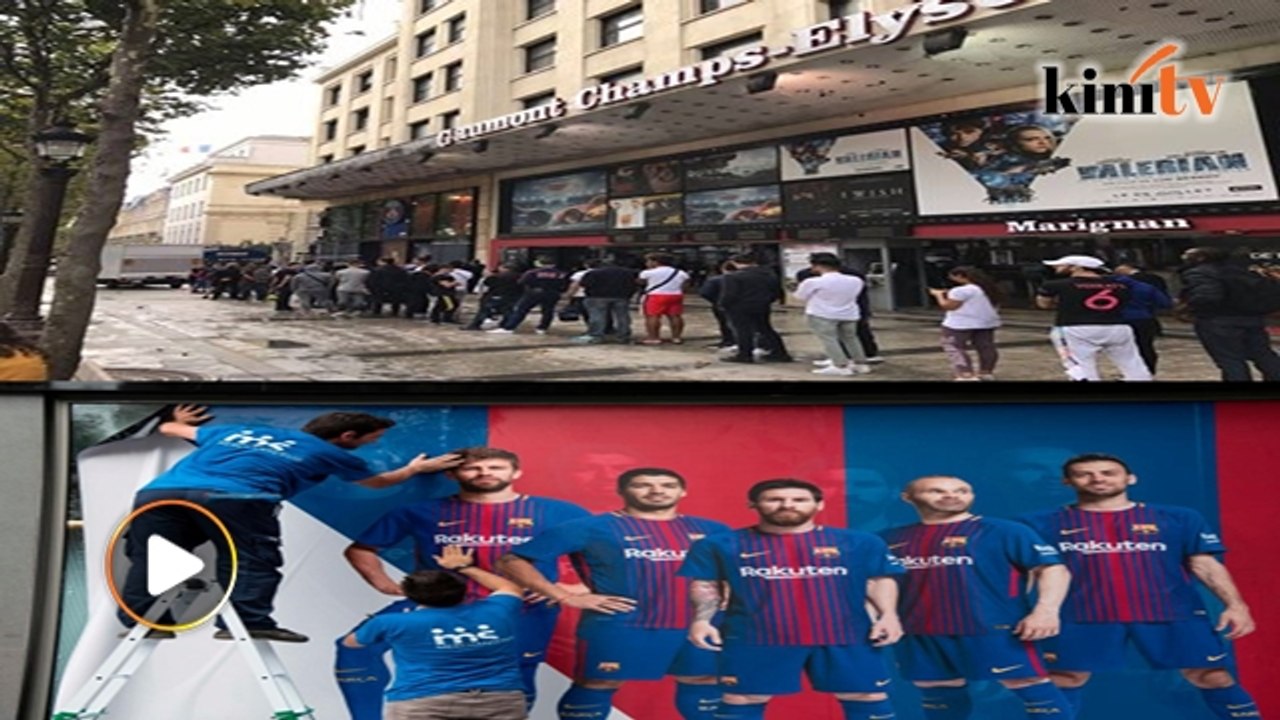 Paris beratur beli jersi Neymar, Barca turunkan iklan Neymar