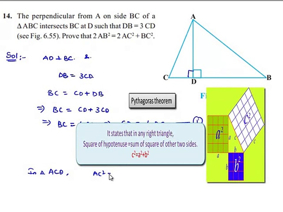 NCERT Solutions for Class 10th Maths Chapter 6 Triangles Exercise 6.5 Question 14