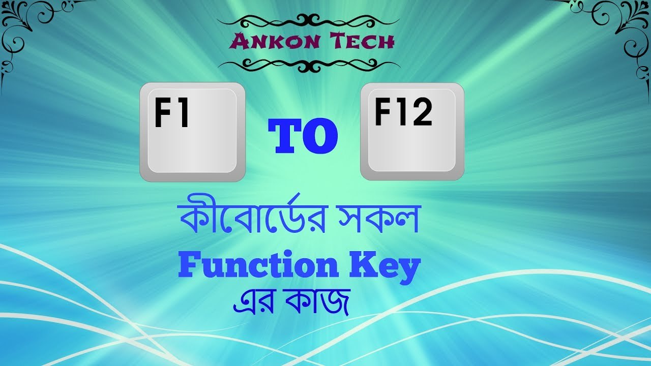 What is the use of F1 to F12 Function Keys ?