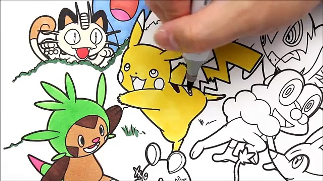 Pokemon Coloring Pages Pikachu and friends coloring book fun