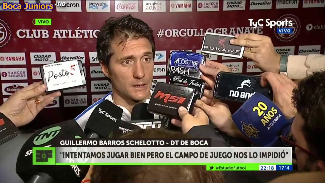 Guillermo B. Schelotto post Lanús 0-1 Boca