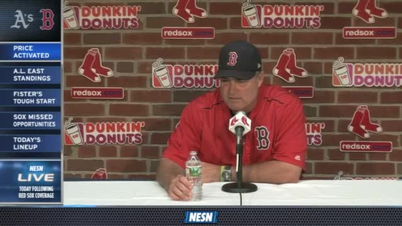 Red Sox First Pitch: John Farrell Explains David Price&apos;s Role Coming Off DL