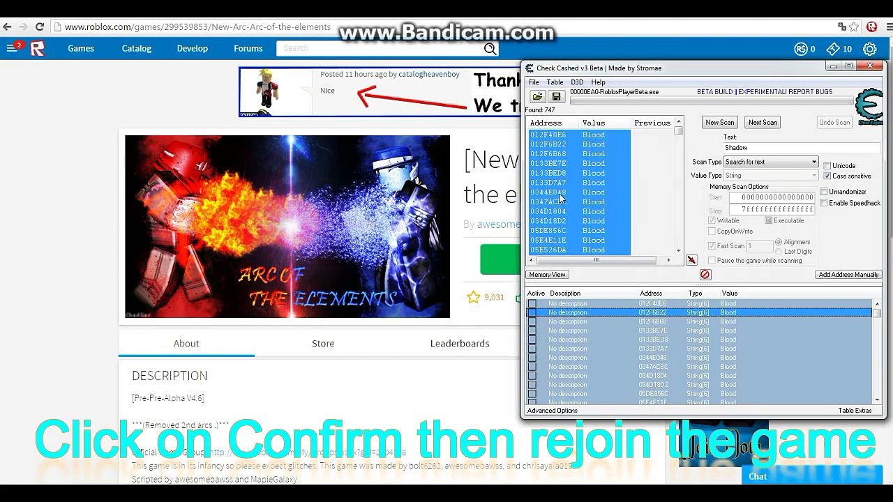 [ROBLOX] Arc of the elements Hack new!