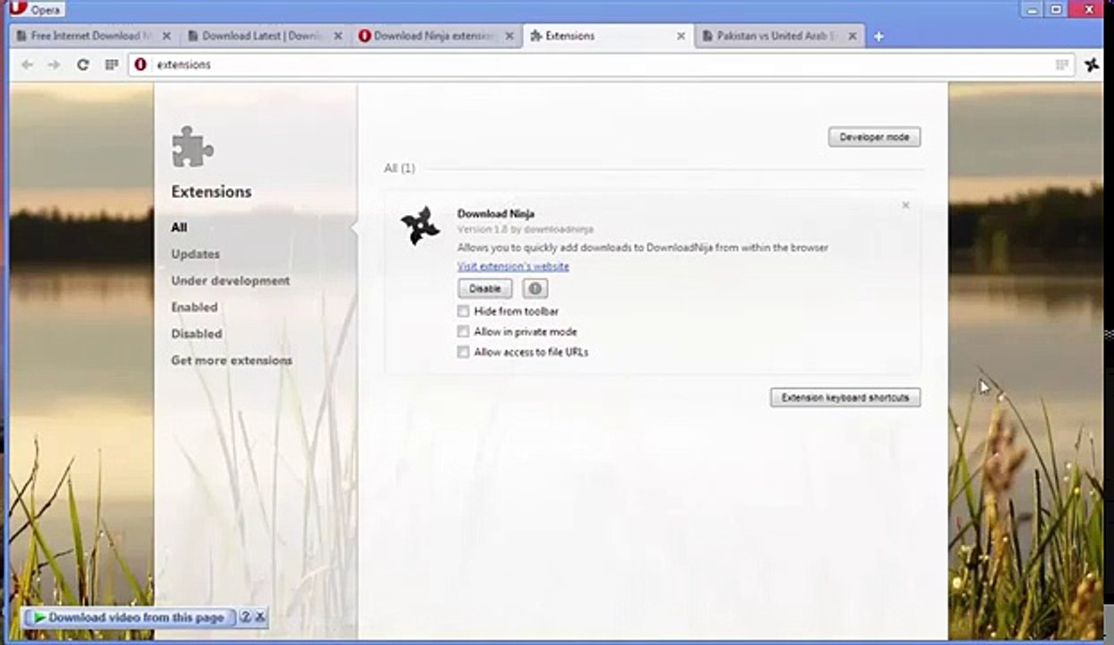 How To Use Download Ninja And Integration Guide With Chrome/Mozilla Firefox/Opera Web Browsers.