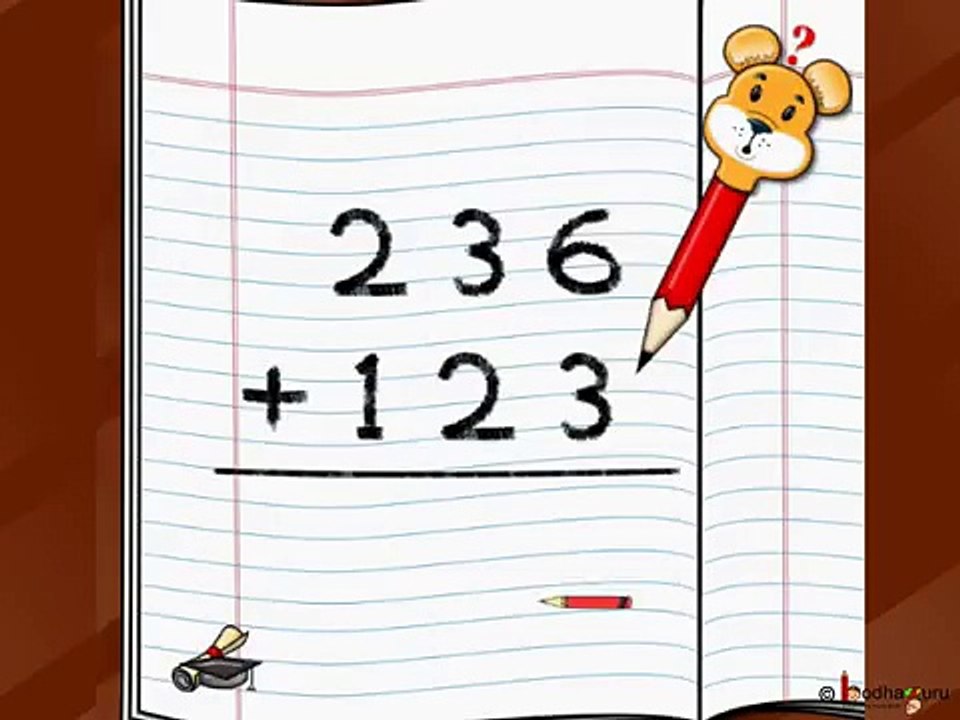 Maths - Add three digit numbers - English