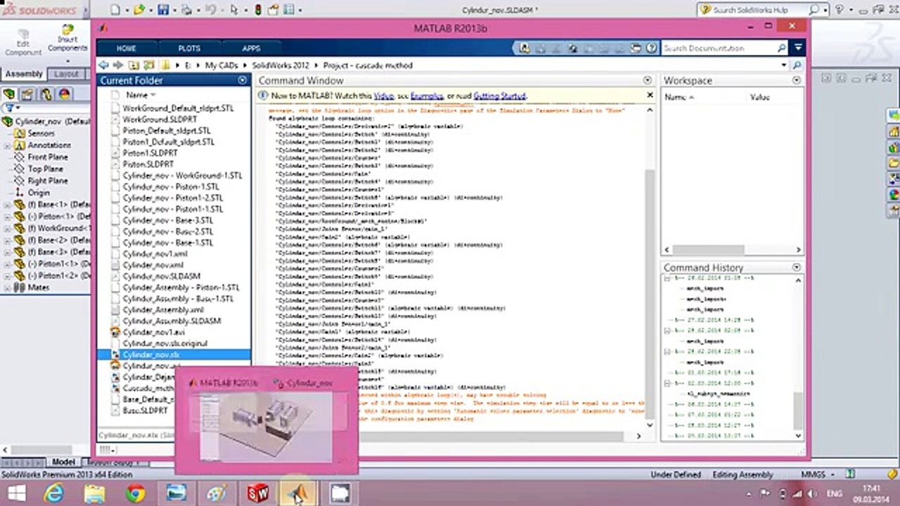Solidworks and MATLAB / Simulink simulation