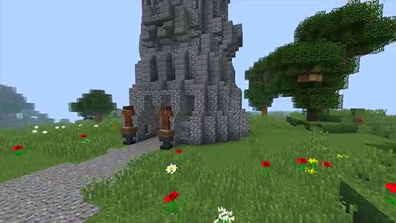 Minecraft: HUGE Medieval Fantasy Wizard Tower!