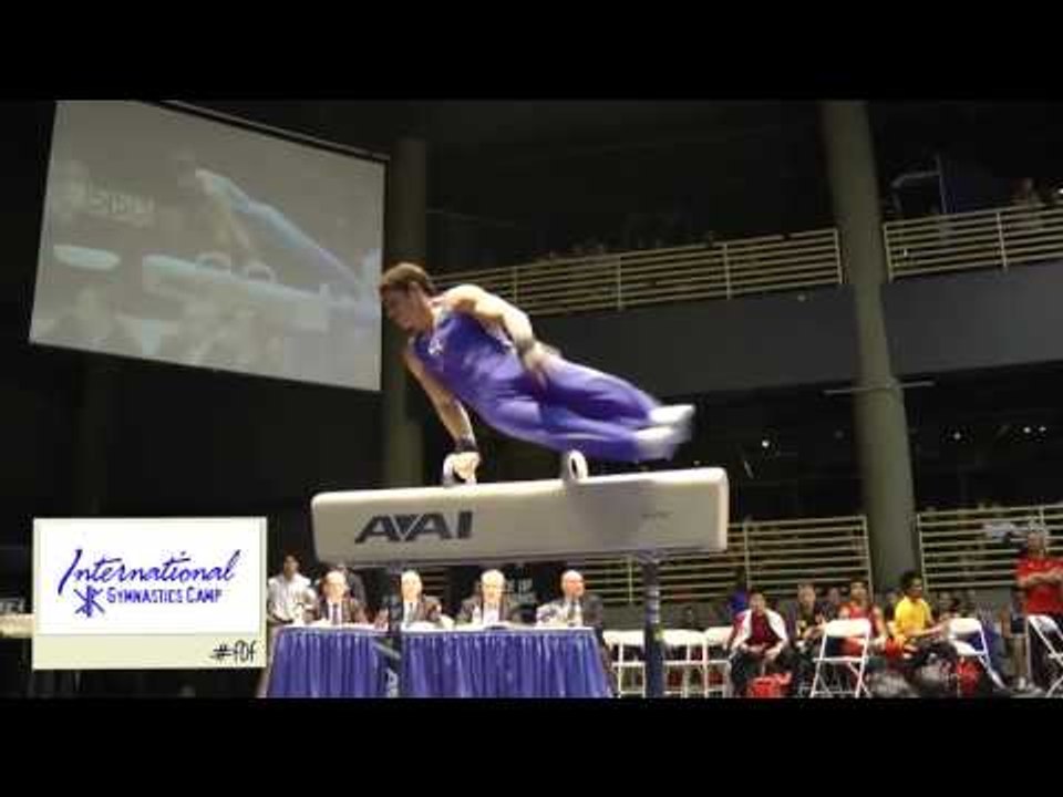 International Gymnastics Camp's #FlashbackFriday Alex Naddour on pommel horse