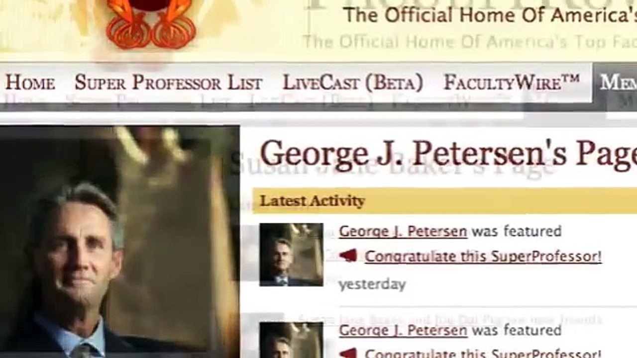 Faculty Row - Super Professors