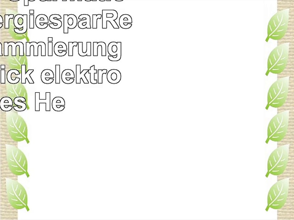 Eurotronic Sparmatic Comet EnergiesparRegler Programmierung mit USBStick