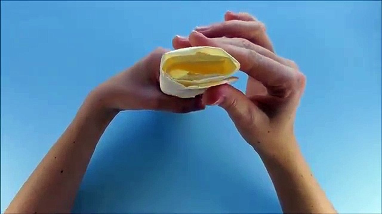 Peçete Katlama Gül - Origami Gül