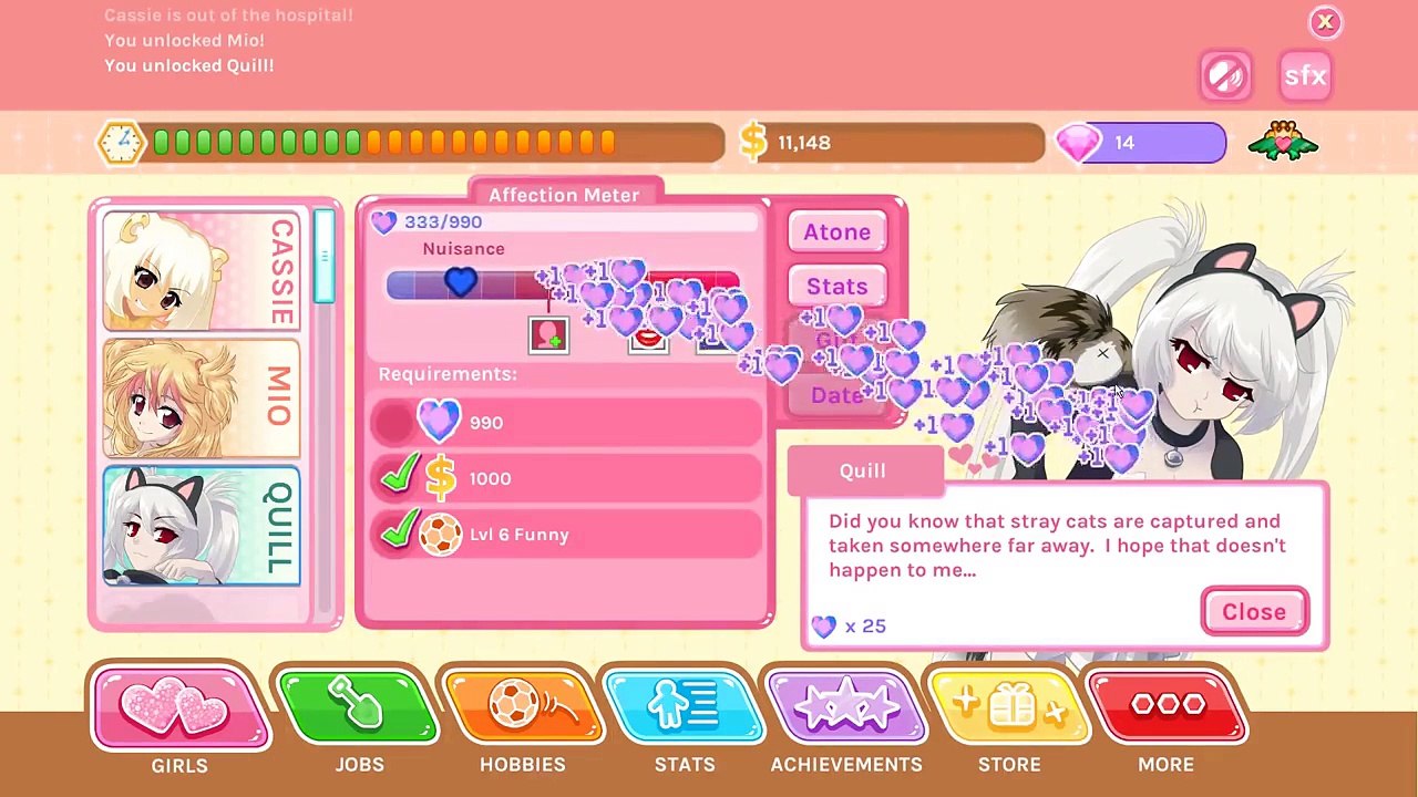 Crush Crush Part 4 - Autoclickin - Lets Play Crush Crush PC Gameplay