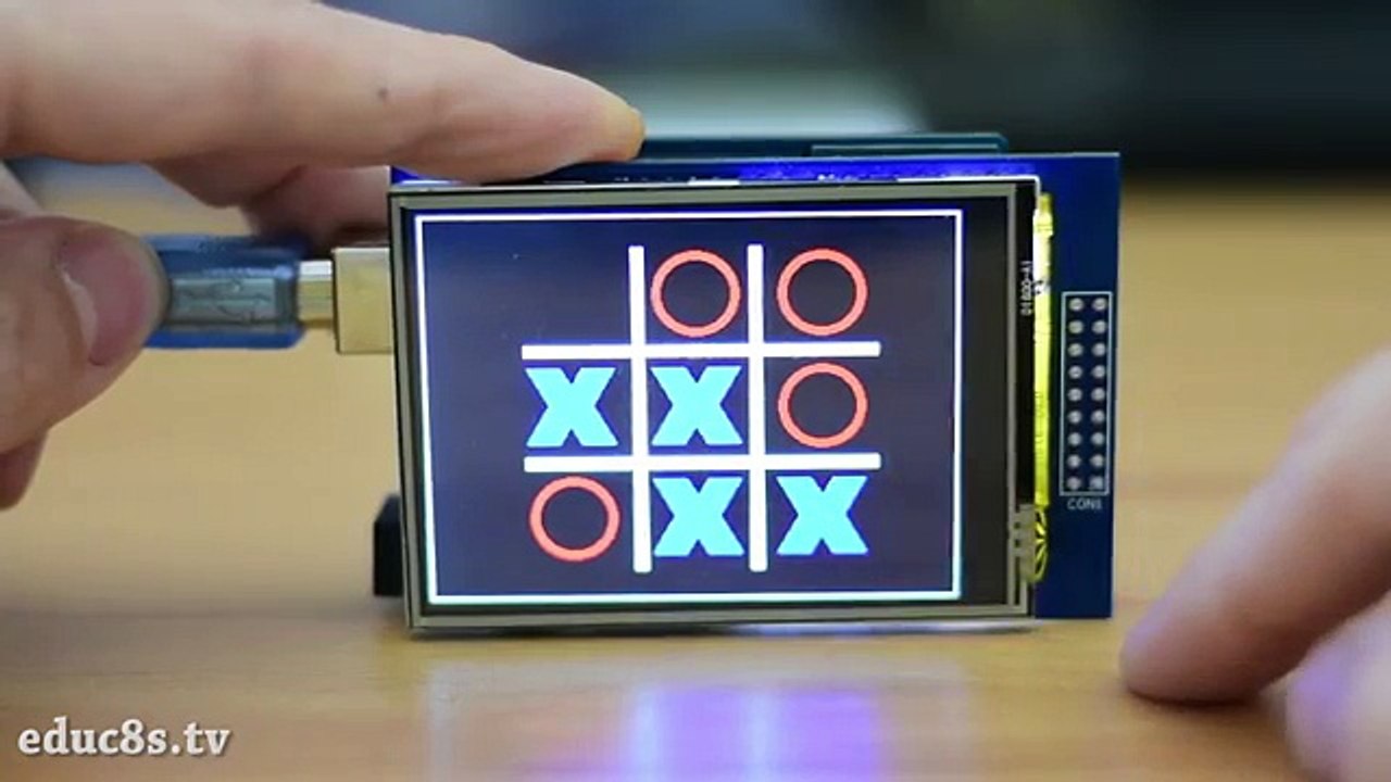 Arduino Game Project: Tic Tac Toe Game with a touch screen and an Arduino from Banggood.com